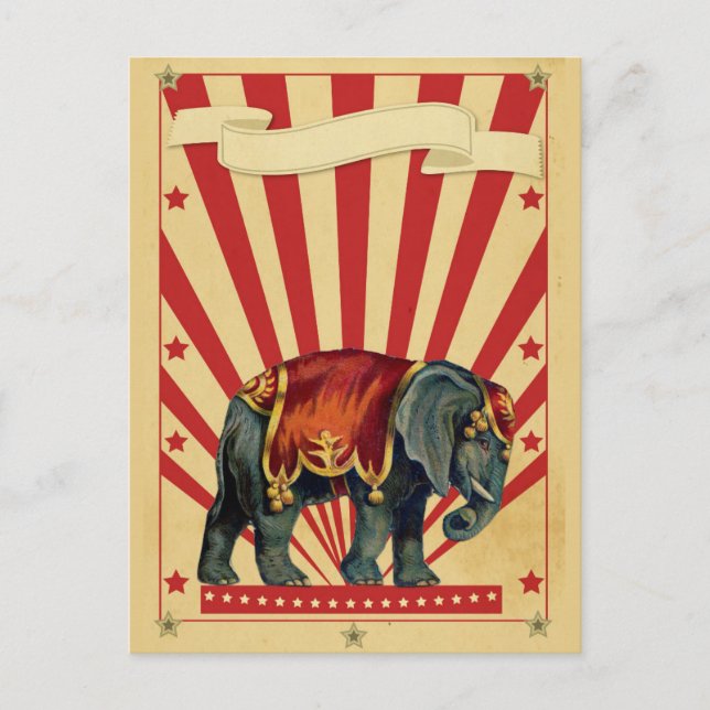 Customisable Circus Postcard (Front)
