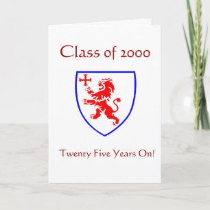 CUSTOMISABLE Class of 2000 Reunion Invitation Card