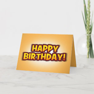 Customisable, Colorful Birthday Card for a child