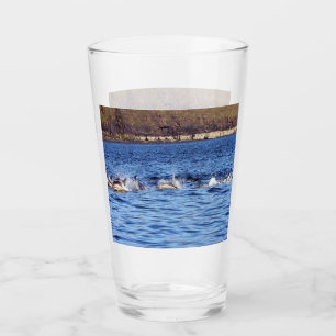 Customisable Common Dolphins Porpoising Glass
