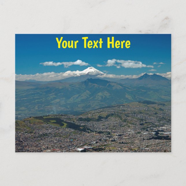 Customisable Cotopaxi & Quito Postcard (Front)