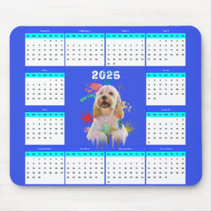 Customisable Cute Cockapoo Dog Calendar  Mouse Pad