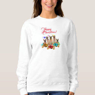Customisable Cute German Shepherd Yappy Christmas Sweatshirt