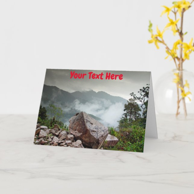 Customisable Ecuador Card (Yellow Flower)