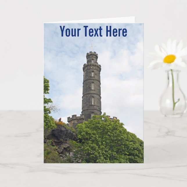 Customisable Edinburgh, Scotland Card (Small Plant)