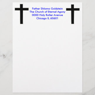 Customisable En-tête de lettre chrétien