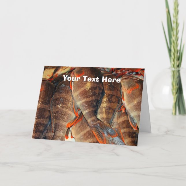 Customisable fresh fish card (Front)