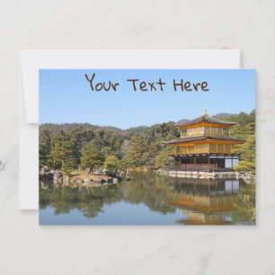 Customisable Golden Pavilion, Kyoto, Japan card