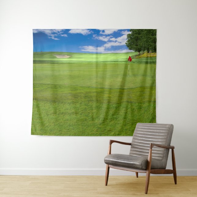 Customisable Golf Course Theme Backdrop Tapestry (In Situ (Horizontal))