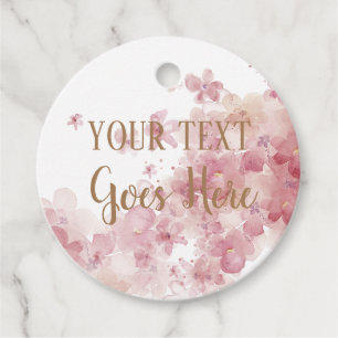Customisable Handmade Product floral wreath Favour Tags
