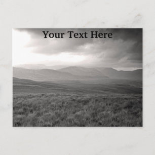 Customisable hills of Perthshire Scotland Postcard