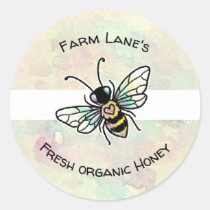 Customisable honey jar sticker