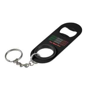 Customisable Italian Flag Keyring Bottle Opener Keychain Bottle Opener