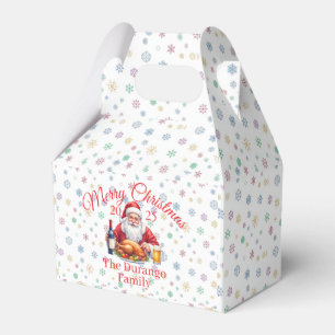 Customisable Jolly Santa Claus Christmas Party Favor Box