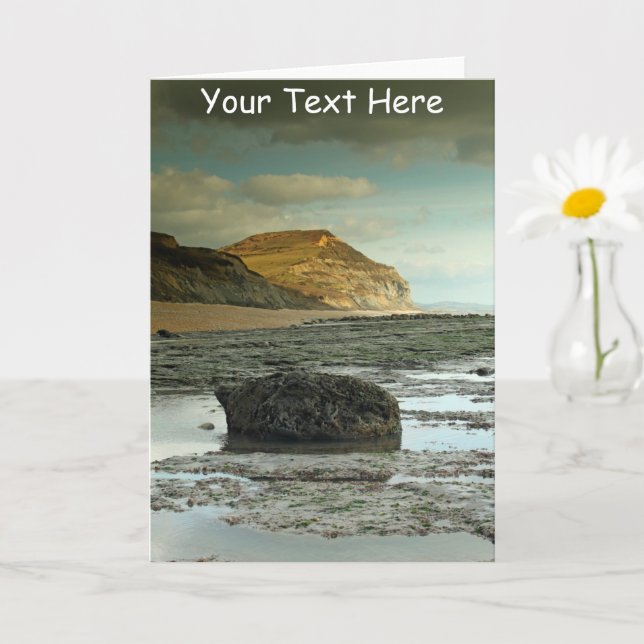 Customisable Jurassic Coast, Dorset Card (Small Plant)