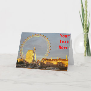 Customisable London Eye Card