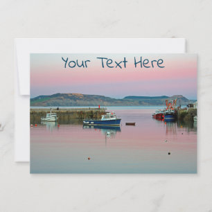 Customisable Lyme Regis card