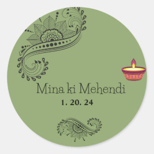 Customisable mehendi stickers