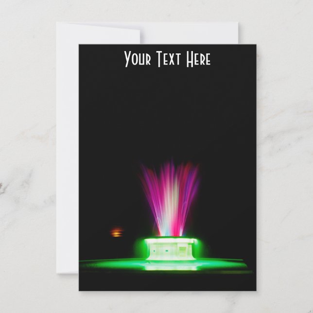 Customisable Napier NZ fountain Card (Front)