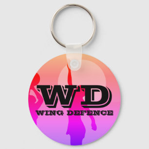 Customisable Netball Player Position Keychain