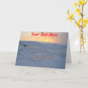 Customisable Norway winter Card