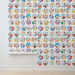 Customisable Peel And Stick Animal Print  Wallpaper