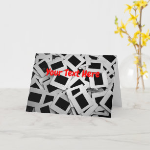 Customisable photo slides card