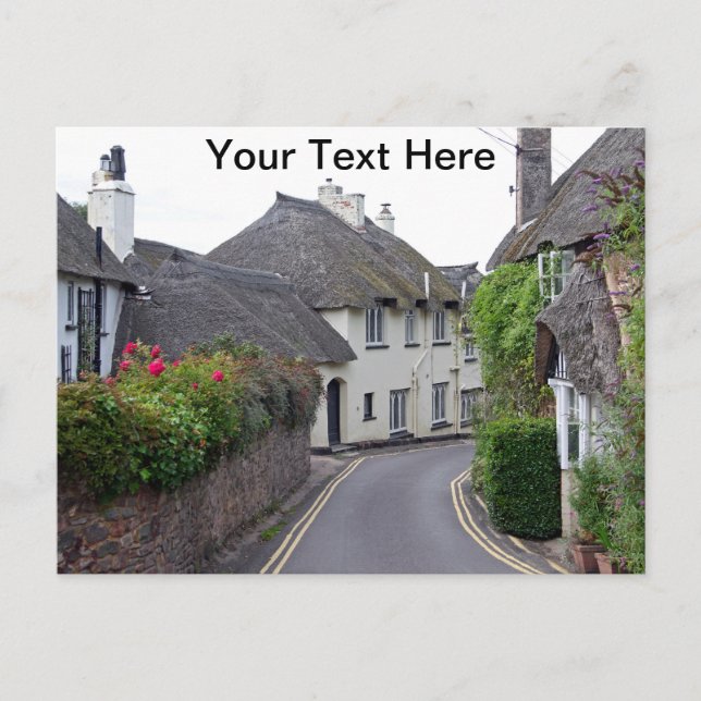 Customisable Porlock, Somerset Postcard (Front)