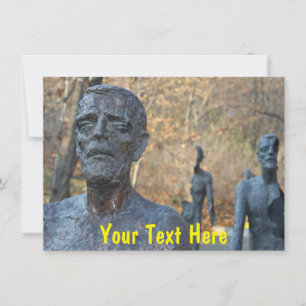 Customisable Prague memorial card