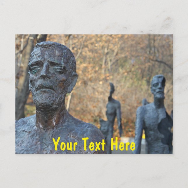 Customisable Prague memorial Postcard (Front)