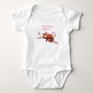Customisable "Sleepy Red Panda" Baby Bodysuit