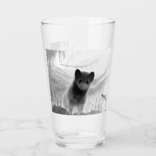 Customisable Spooky Pine Marten Wildlife Nature Glass
