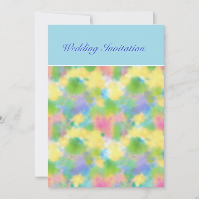 Customisable Spring Sunshine Wedding Invitation (Front)