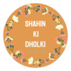 Customisable stickers for dholki