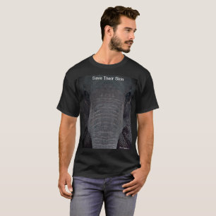 Customisable T-shirt "Save Their Skin" Elephant