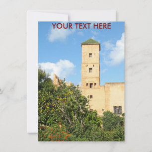 Customisable tower in Rabat, Morocco Card