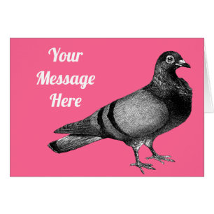 Customisable Vintage pigeon