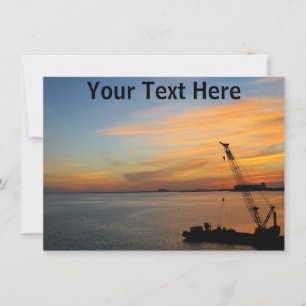 Customisble Biscayne sunset card