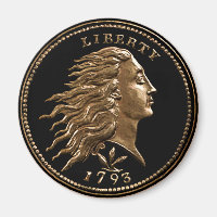 Customisé 1793 Flower Hair Penny Magnet