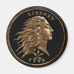 Customisé 1793 Flower Hair Penny Magnet