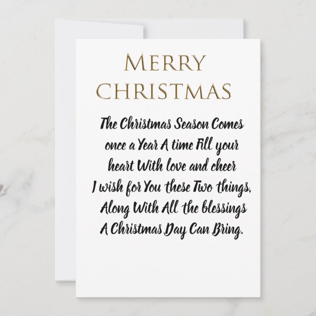 Customisé Classic Vos Propres Cartes De Noël Joyeu (Devant)