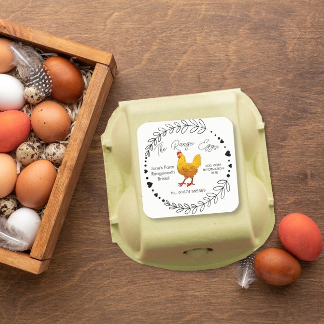 customise egg box Label  free range (Creator Uploaded)