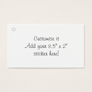 Customise it blank gift tag