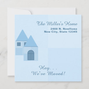 Customisé Nous avons déménagé & Invitation de la f