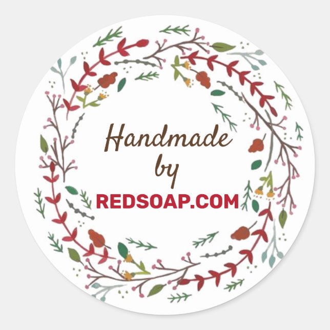 Customise Stickers - Winter Wreath (Front)