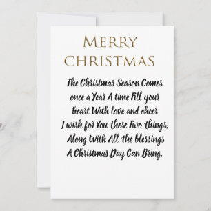 Customised Classic Your Own Merry Christmas Cards. Holiday Card