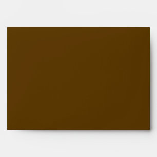 Customised Modern Stylish Name Minimal Brown colou Envelope