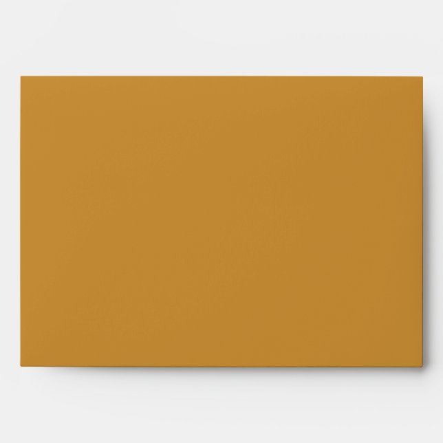 Customised Modern Stylish Name Minimal Brown colou Envelope (Front)