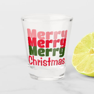 Customised Modern Stylish Name Minimal monogram. Shot Glass