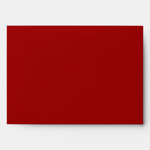 Customised Modern Stylish Name Minimal Red Colour. Envelope